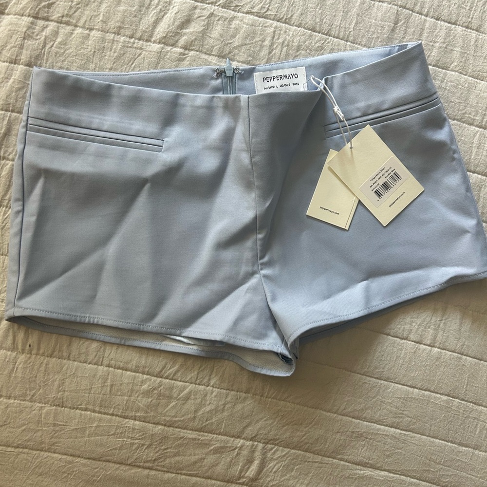 Peppermayo Sky Blue low Waist Shorts